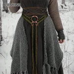 HERSHINE Ceinture en corde extra-longue vintage 1 pièce pour femme, style Viking, printemps, été, accessoire à la mode, cosplay de Noël.