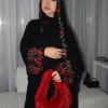 eid femmes abaya musulman fleur broderie cardigan robe fête jalabiya ramadan longue abayas arabe longue robe maroc caftan automne