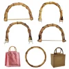poignée de sac en bambou imitation en forme de u pour femme, sac à main noir, sac à main décroissant, poignée fourre tout avec structure en d, accessoires de sac