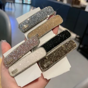 Épingles à cheveux Vintage de luxe pour femmes et filles, strass brillants, frange à la mode, Clips BB, Barrettes, accessoires pour couvre-chef