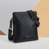 Sac à bandoulière en cuir pour hommes, sac à dos décontracté à la mode, sac d&rsquo;affaires multifonctionnel