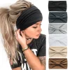 grands bandeaux pour femmes, élégants, style boho, turban de sport, yoga, en coton, bandana antidérapant, accessoires pour cheveux