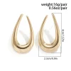 boucles d'oreilles irrégulières, boucles d'oreilles tendance et polyvalentes pour un usage quotidien, cadeaux pour banquets et fêtes et accessoires de mariage