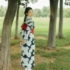 robe kimono traditionnelle japonaise pour fille, imprimé floral, sakura asiatique, indépendance, style japonais, nouveau