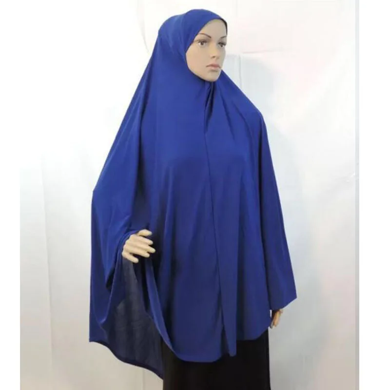 mode musulman hijab écharpe surdimensionné 120x110cm khimar islam foulard hijab femme musulman jersey turban
