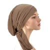 Nouveau chapeau extensible pré-attaché femmes musulman Hijab bonnets Bonnet Turban foulard islamique perte de cheveux chapeaux chimio casquette Turbante Mujer Nouveau chapeau extensible pré-attaché femmes musulman Hijab bonnets Bonnet Turban foulard islamique perte de cheveux chapeaux chimio casquette Turbante Mujer