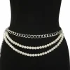 ceinture de taille en perles multicouches pour femmes, accessoire élégant, style boho, chaînes de taille en perles, chaîne de ventre florale polyvalente, nouvelle collection