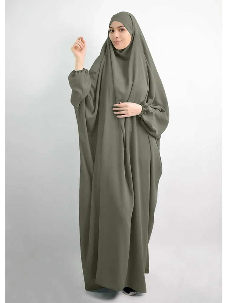 eid à capuche femmes musulmanes hijab robe vêtement de prière abaya longue khimar couverture complète ramadan robe abayas vêtements islamiques niqab jilbab