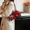 sac rouge vin pour femmes, nouveau design de niche tendance 2025, sac à aisselles à une épaule, fourre tout à main pour le travail et les déplacements, fourre tout paquete