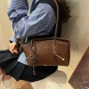 sacs à bandoulière en cuir pu pour femmes, tendance hiver 2025, y2k, sacs à main et bourses rétro, fourre tout bolso