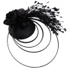nouveau beige course occasion fascinator chapeaux nœud papillon mariée mariage église chapeaux femmes belle fantaisie cocktail fête base plusieurs couleurs