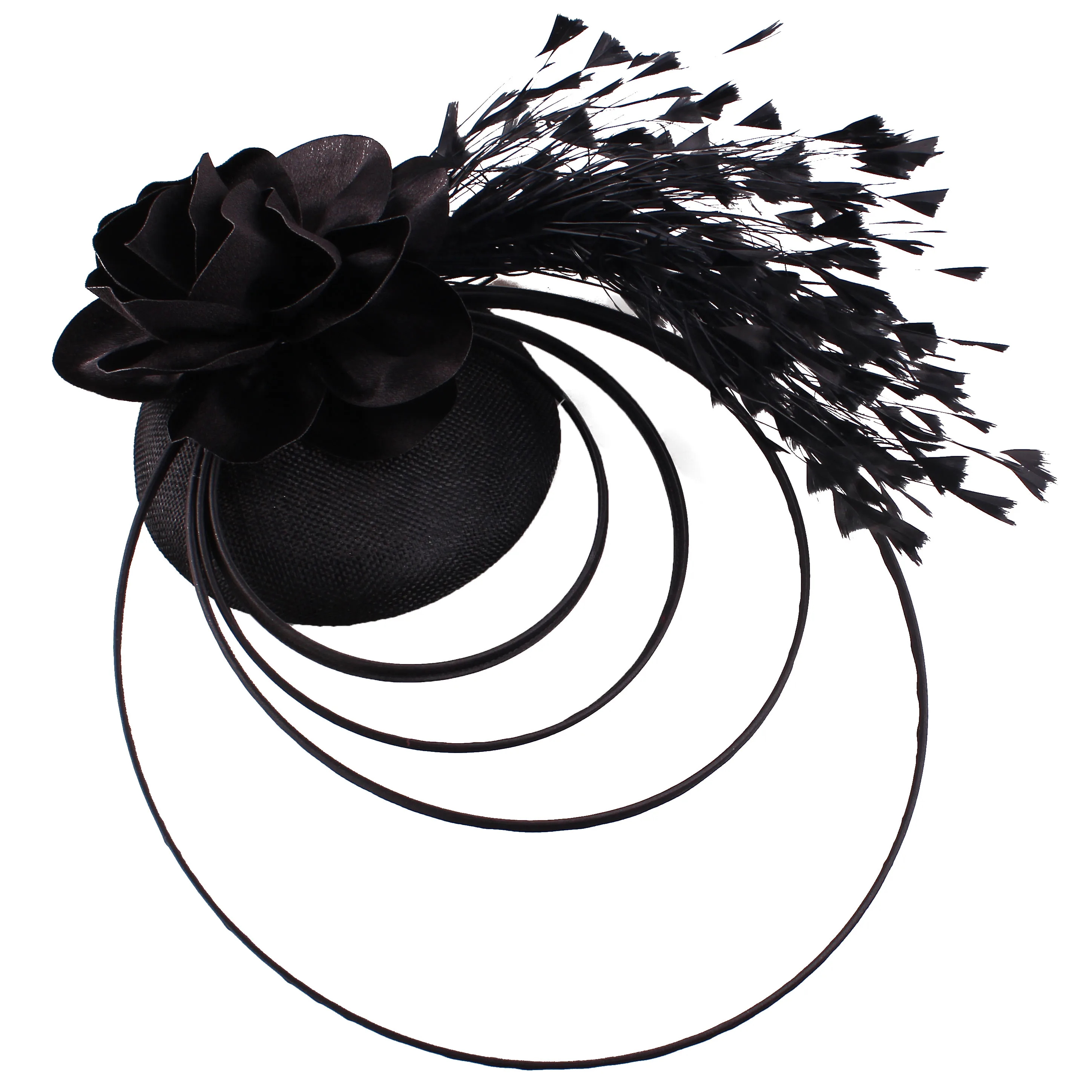 Nouveau Beige course Occasion Fascinator chapeaux nœud papillon mariée mariage église chapeaux femmes belle fantaisie Cocktail fête Base plusieurs couleurs