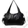 sac à main de grande capacité en cuir souple hobos pour femme, grand fourre tout de style, sacoche de shopping
