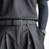 ceinture de tissage ceinture à la mode pour hommes pour jeunes adultes ceinture de pantalon en toile multifonctionnelle décontractée avec goujons de golf élastiques tissu lea
