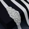 ruban doux ceinture de mariée argent longue ceinture de mariage style coréen strass ceintures de mariée mariage