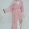 nouveau crêpe douce broderie palestine kefiyyeh ramadan gland dubaï abaya femmes costume de famille robe musulmane modeste islamique abaya