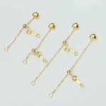 Bijoux fins en or pur 18 carats, collier de perles, bracelet, fermoir à queue, ABOOKS, rallonge, accessoires de bricolage, trouver, M750