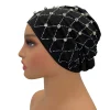 musulman intérieur hijabs islam sous écharpe casquette extensible foulard bonnet turbante mujer strass bandeau pour les femmes du ramadan