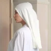 maillot modal premium hijab instantané musulman sous écharpe casquettes coton extensible turban casquette islamique sous écharpe bonnet foulard bandeau