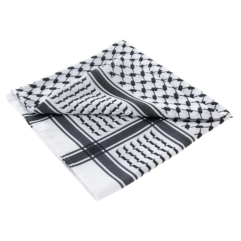 Écharpe hijab du désert pour homme et femme, foulard de sauna musulman, carré, islam arabe, keffiyeh, pour la tête et le cou