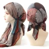 chapeau turban imprimé hijab musulman pour femme, écharpe pré nouée, perte de cheveux, écharpe de tête, enveloppement de sauna musulman, bandana préfixé, mode
