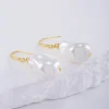 boucles d'oreilles en perles baroques antiques, légères, de luxe, haut de gamme, rétro, assorties avec tout, mode élégante, bijoux d'oreille transfrontaliers, nouvelle collection