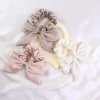 chouchous en satin à la mode pour femme et fille, ruban à nministériels d solide, accessoires pour cheveux, grand nministériels d, queue de cheval, bande de sauna