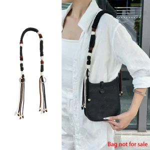 Sangle de sac pour Evelyne, sangle d&rsquo;épaule, ceinture de sac avec 16 sangles de remplacement tissées en coton Lasheng