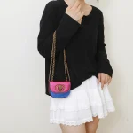 Sac à main classique en cuir pour femmes, sac à bandoulière avec sangle réglable, marque de luxe de styliste célèbre, Style populaire élégant