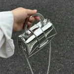 Femmes sac argent Chic sac à bandoulière de luxe concepteur petit sac à bandoulière mode or Mini porte-monnaie sac à main pour femme