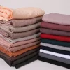 Écharpes hijab pour femmes, bandeaux de sauna en jersey de qualité supérieure, bandeaux ronds pour la tête, écharpes longues, châles à la mode pour dames musulmanes