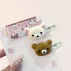 ensemble d'épingles à cheveux ours mignon, accessoires pour cheveux en plastique pour coiffure preppy,