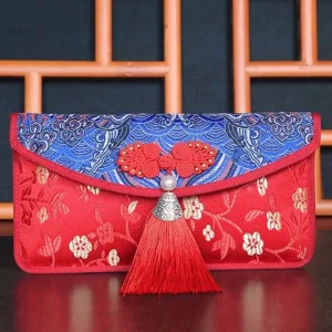 Art gland soie tissu cérémonie argent chanceux argent Festival de printemps sac rouge sac cadeau paquet rouge enveloppe rouge Art gland soie tissu cérémonie argent chanceux argent Festival de printemps sac rouge sac cadeau paquet rouge enveloppe rouge