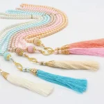 Perles de verre gland Style turc chapelet musulman perles de prière islamique Bracelet pour femmes bijoux accessoires cadeau