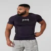 T-shirt de sport, vêtements de sport réglables pour hommes, haute élasticité, séchage rapide, vêtements de fitness, T-shirt de sport à manches courtes pour entraîneur