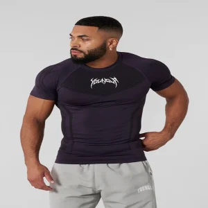 T-shirt de sport, vêtements de sport réglables pour hommes, haute élasticité, séchage rapide, vêtements de fitness, T-shirt de sport à manches courtes pour entraîneur