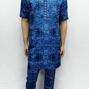 Abaya musulman islamique africain hommes mode prière Eid Robe à manches courtes impression broderie arabe Jubba Thobe vêtements