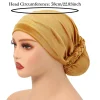 turban instantané en velours élastique doux, casquette intérieure hijabs, chapeau musulman, mode foulard pour femmes, couleur unie, bonnet hijab pour femmes