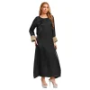 robe pull pour femmes, caftan brillant, abaya arabe musulman, manches longues, ample, dubaï, arabie saoudite, moyen orient, maxi