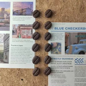 Punaises coréennes à la mode café, Design créatif, punaises en résine de dessin animé pour panneau de liège, tableau d&rsquo;affichage décoratif, épingles Photo