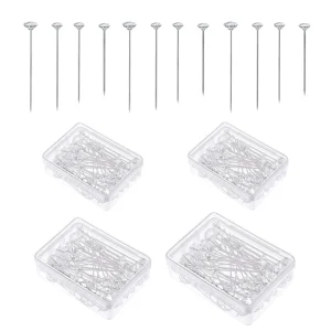 Broche de couture en diamant, 50/100 pièces, broche de broderie Patchwork, broche de Bouquet de mariage pour couture, aiguille de positionnement, accessoires de bricolage