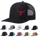 Casquette de baseball respirante et réglable avec imprimé tête de taureau – Chapeau de soleil léger pour les sports de plein air, design en maille, parfait pour un usage décontracté