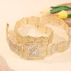 bijoux de mariage marocain, ceinture de robe pour femmes, chaîne de taille ajourée en cristal, cadeau de fête de mariée, longue chaîne de corps réglable