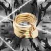 2025 UHO Europe et amérique Original nouveau produit bijoux or mode personnalité Six anneaux anneau détachable cadeau pour femmes
