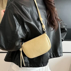 Le sac à bandoulière pour femme est à la mode, polyvalent, couleur unie, design exquis, les déplacements quotidiens, sac à bandoulière décontracté