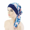 femmes musulmanes hijab cancer chimio casquettes fleur impression turban casquette perte de cheveux foulard élastique musulman hijab écharpe chapeaux