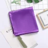 nouvelle couleur unie femmes 90 cm imitation soie grand foulard carré en gros mode couleur unie écharpe foulard décontracté femmes