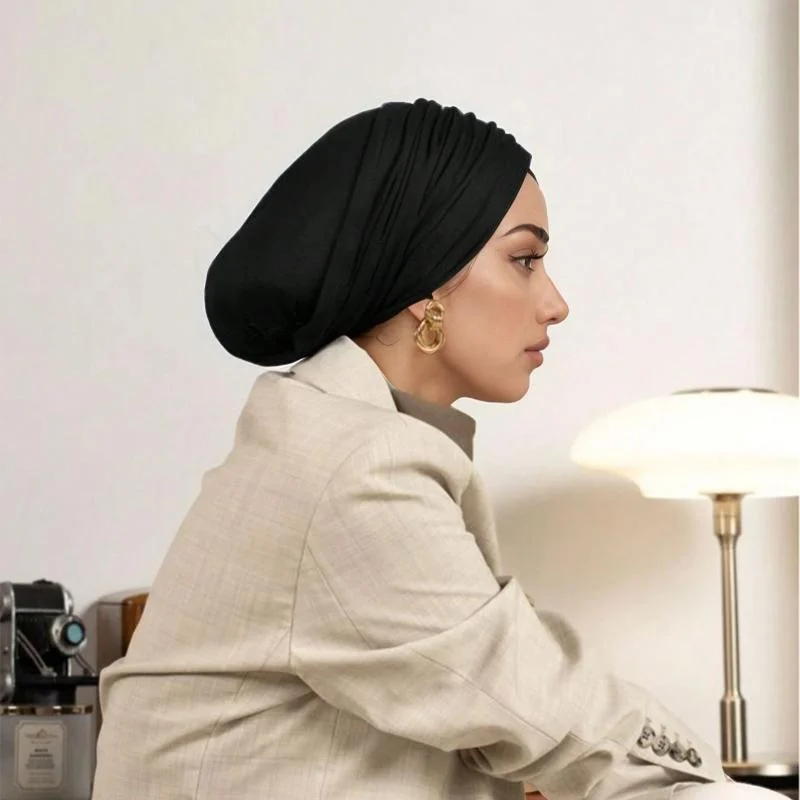 maillot modal premium hijab instantané musulman sous écharpe casquettes coton extensible turban casquette islamique sous écharpe bonnet foulard bandeau