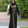 dubaï arabe islam abaya femmes musulmanes longue robe paillettes perles caftan robes élégantes épissure maxi robes islamique 2026 caftan