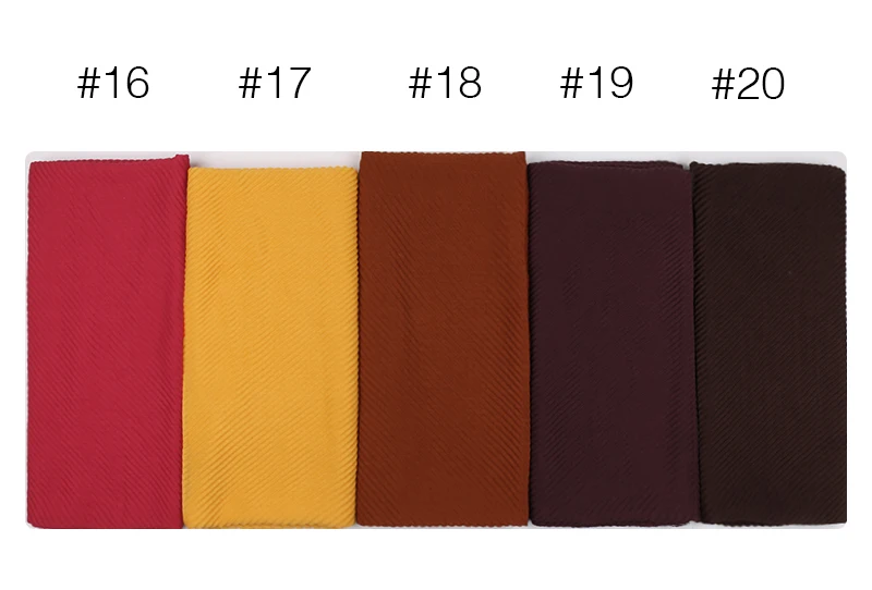 foulard hijab plissé en mousseline de soie pour femme musulmane, voile, georgette, froissé, islam